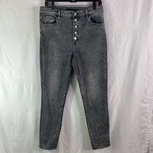 J Brand Lillie grey button fly jeans: